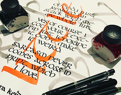 Anna Kendrick - Calligraphy project