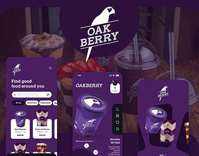 Oakberry App UI UX Design Prototype Interface
