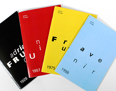 Adrian Frutiger Type Designer Booklets