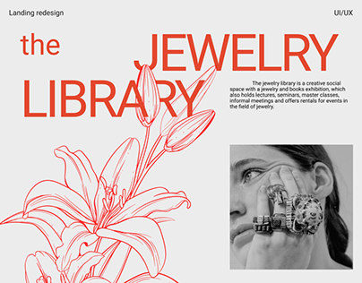 Project thumbnail - The Jewelry Library | Landing redesign