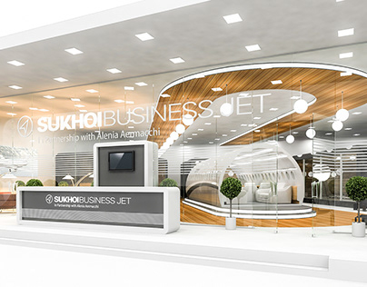 Sukhoi Business Jet showroom concept (400sqm), 2014