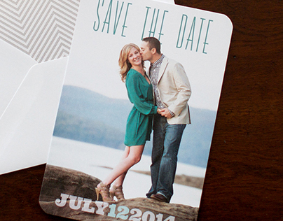 Flat Card Photo | save the date