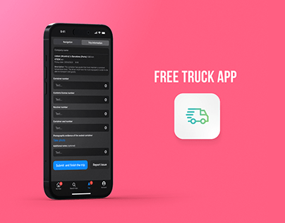 Free truck app UX/UI
