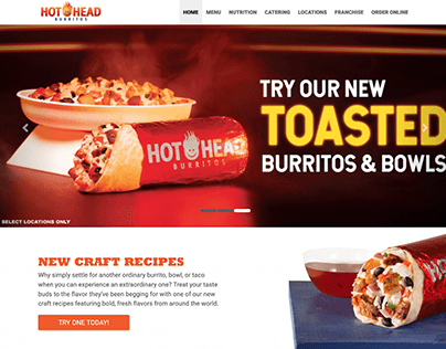 Hot Head Burritos - Website Update
