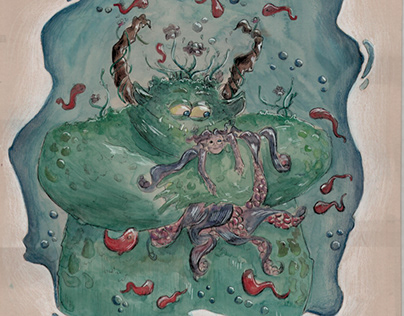 Illustration « monstre marin »