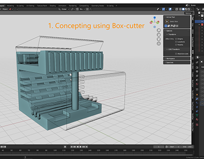 Concepting using box-cutter