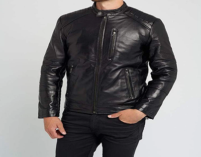 Black Classic Leather Moto Jacket