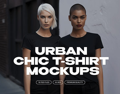 Urban Chic: T-shirt Mockups