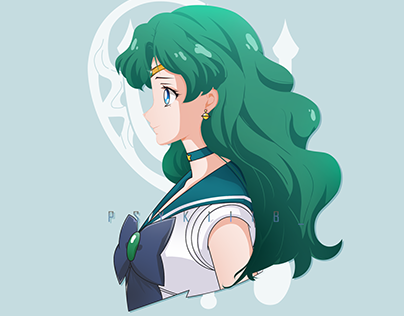Sailor Neptune | Character Design | Side Profile