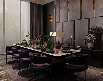 Luxury Dinning Room Uae - ALain By Kholoud Hoshma