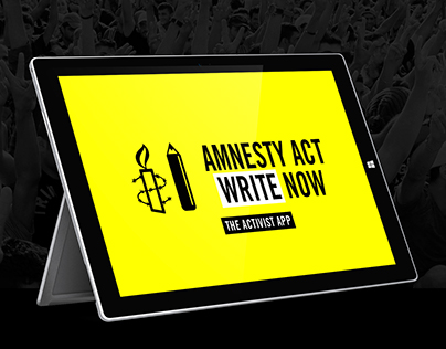 Amnesty International 'Act Write Now' Surface Pro App