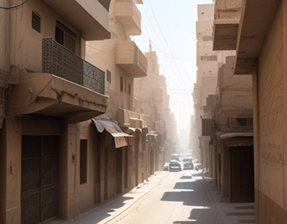 Modern Egypt Streets Mid Journey Ai
