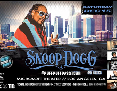 Snoop Dog Tour Fliers