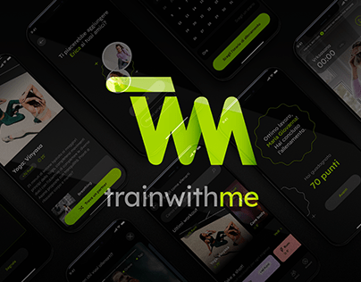 UX/UI Design Dark theme: Train With Me