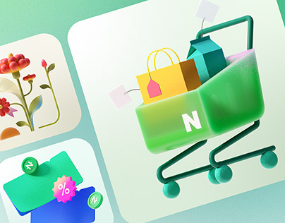 NAVER 3D Icon - The Family Month