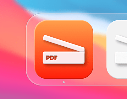 MacOS Big Sur Style PDF Scanner App Icon