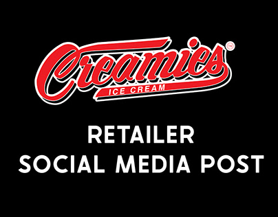 Creamies Ice Cream Retailer Social Media Post