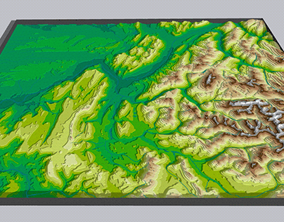 3D model of Grenoble Alps