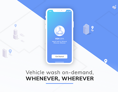 VEH-SPA-Mobile APP for vehicle wash, IOS(UI/UX Design)