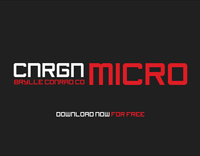 Project thumbnail - CNRGN Micro - Free Font