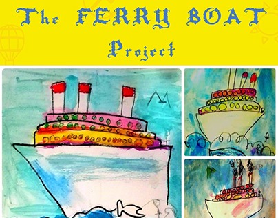 "The Ferry Boat "Art lesson For Kids