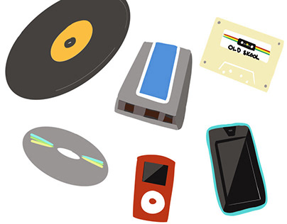 Music, records, cassette, CDs, MP3, stream