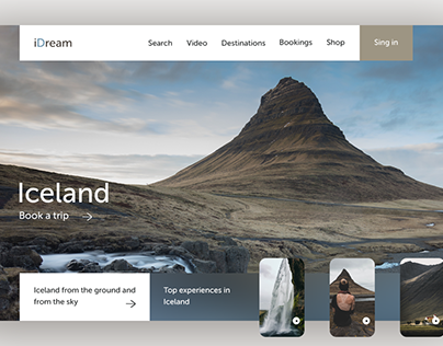 Iceland first landing page