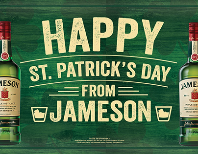 Various Jameson Irish Whiskey POS Designs