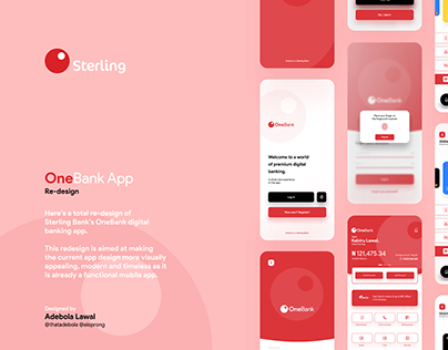 Sterling Bank's OneBank App UI Redesign