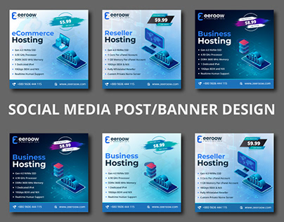 Hosting Social Media Banner Design