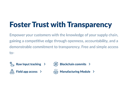 Foster Trust with Transparency