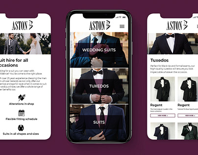 Website Design_Aston Formal Wear