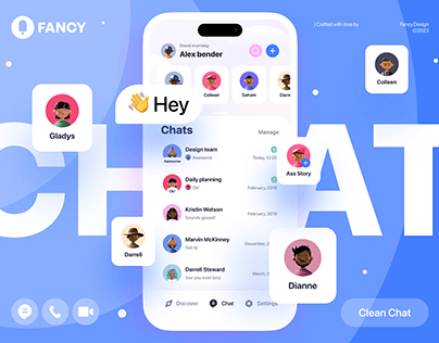 Clean Chat app (Mobile UX/UI)