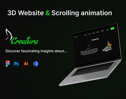 Creatura - 3D & scroll animations