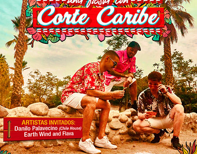 Afiche Fiesta con Corte Caribe