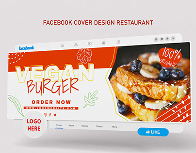 Facebook cover design for restaurant