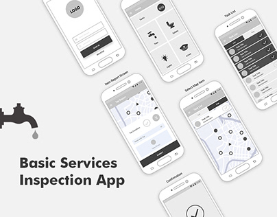 Basic Services Inspection App - Wireframes