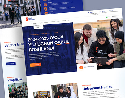 Profi University - web site design