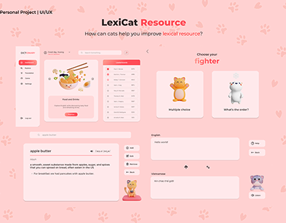 LexiCat Resource | UI/UX Design
