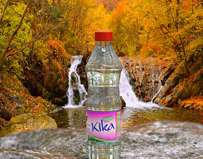 Design for Kika water made with cinema 4d