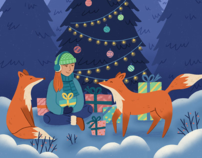 Christmas Illustrations & Lettering