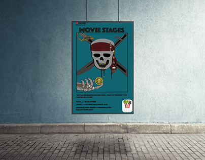 Afiche Movie Stage Piratas del Caribe Inacap
