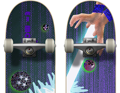 Skateboard Design inspired by Dragon Ball, Akira T.