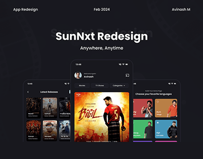 SunNxt - App Redesign