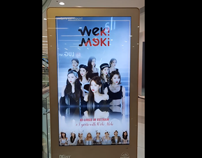 Weki Meki 3rd anniversary - Van Hanh Mall banner ads