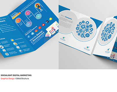 Socialight Digital Marketing BiFold Brochure design