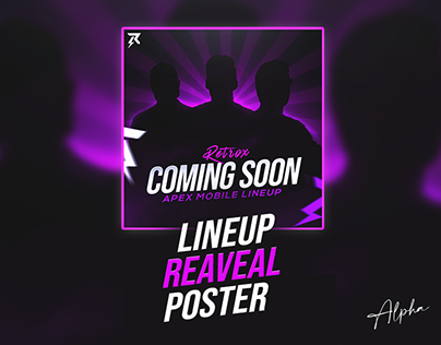 ROSTER LINEUP REVEAL POSTER FOR RETROX ESPORTS