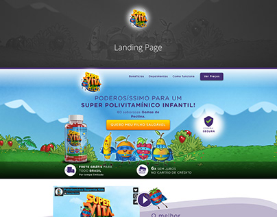Super Vita Kids - Landing Page