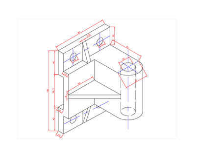 Auto cad isometric Drawing