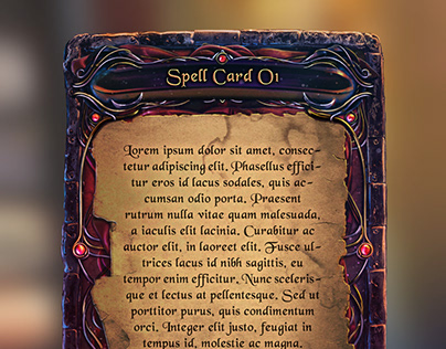 Board Game spell cards